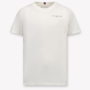Tommy Hilfiger Kinder Unisex T-Shirt In Off White
