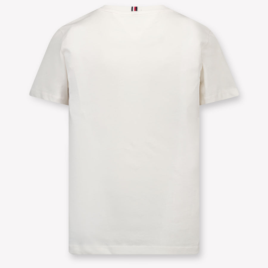Tommy Hilfiger Kinder Unisex T-Shirt In Off White