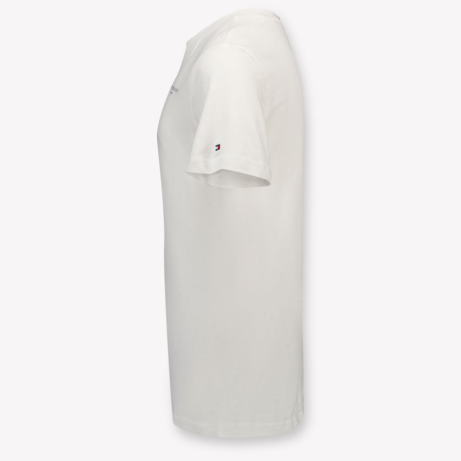 Tommy Hilfiger Kinder Unisex T-Shirt In Off White
