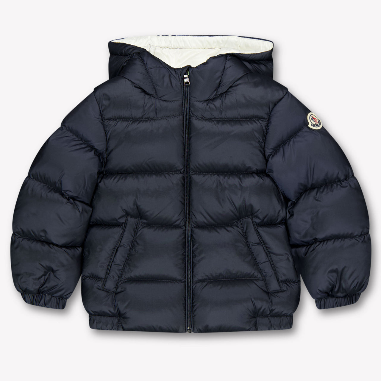 Moncler New Macaire Baby Jongens Winterjas In Navy