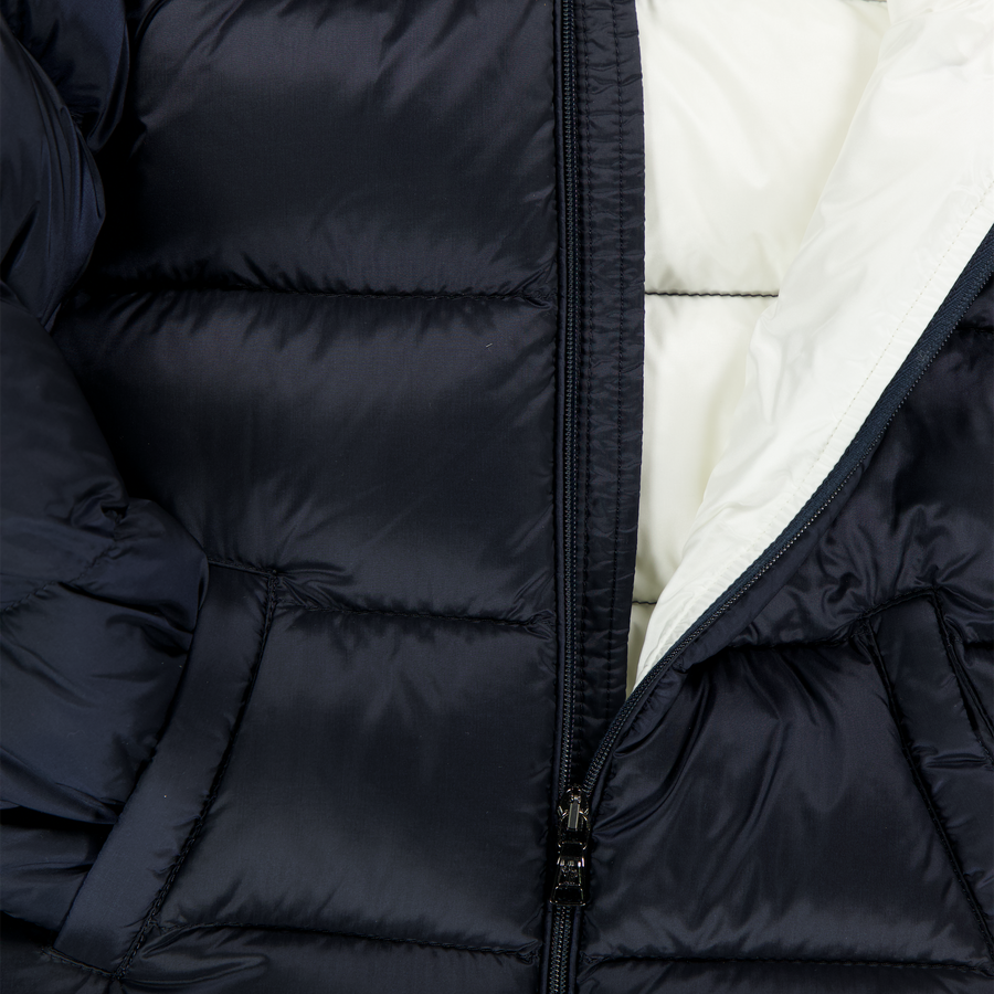 Moncler New Macaire Baby Jongens Winterjas In Navy