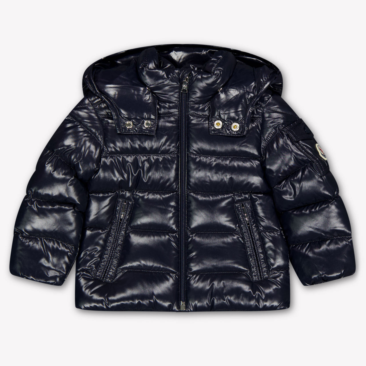 Moncler Maya Baby Jongens Winterjas In Navy