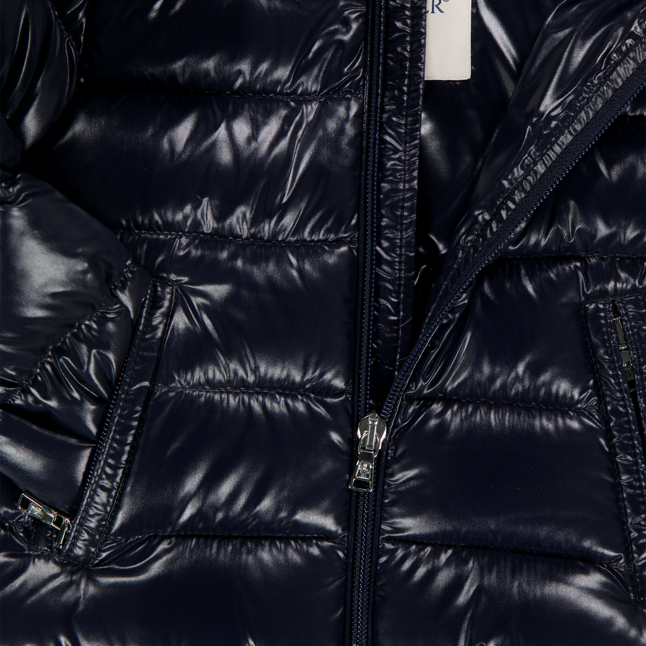 Moncler Maya Baby Jongens Winterjas In Navy