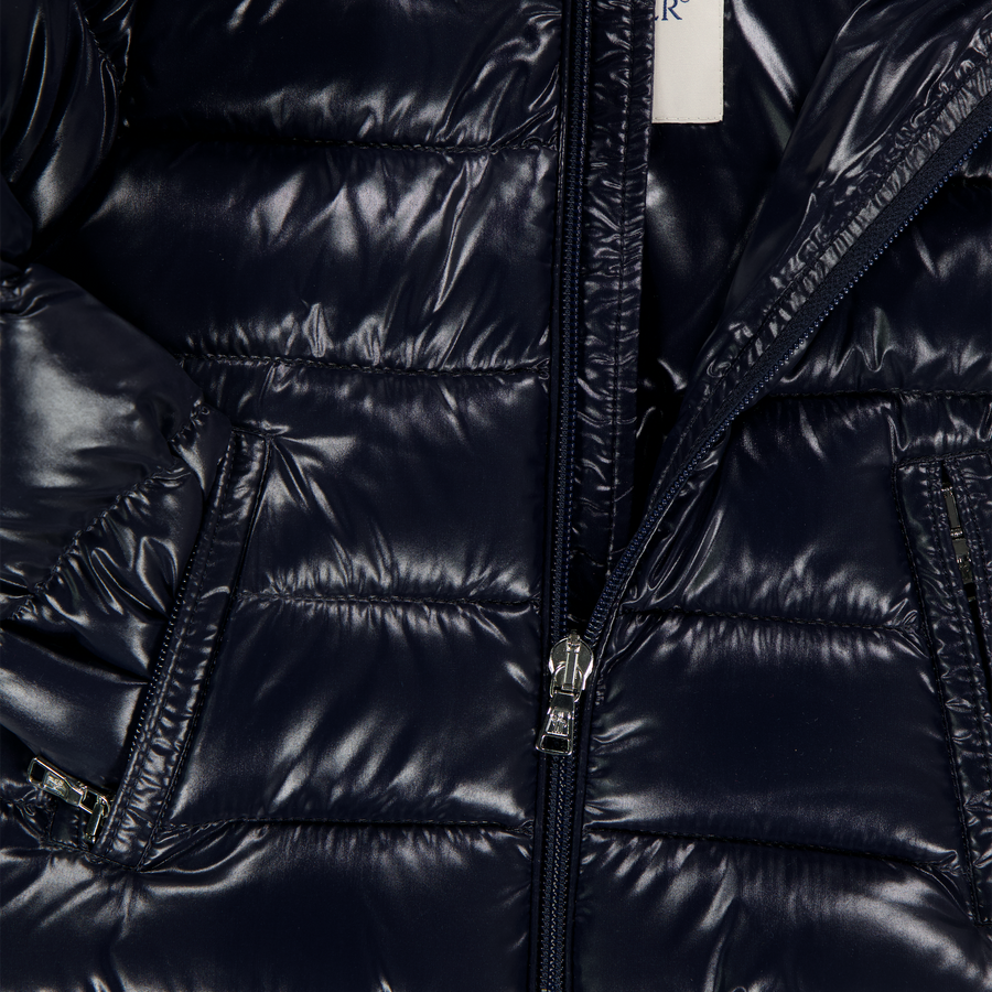 Moncler Maya Baby Jongens Winterjas In Navy