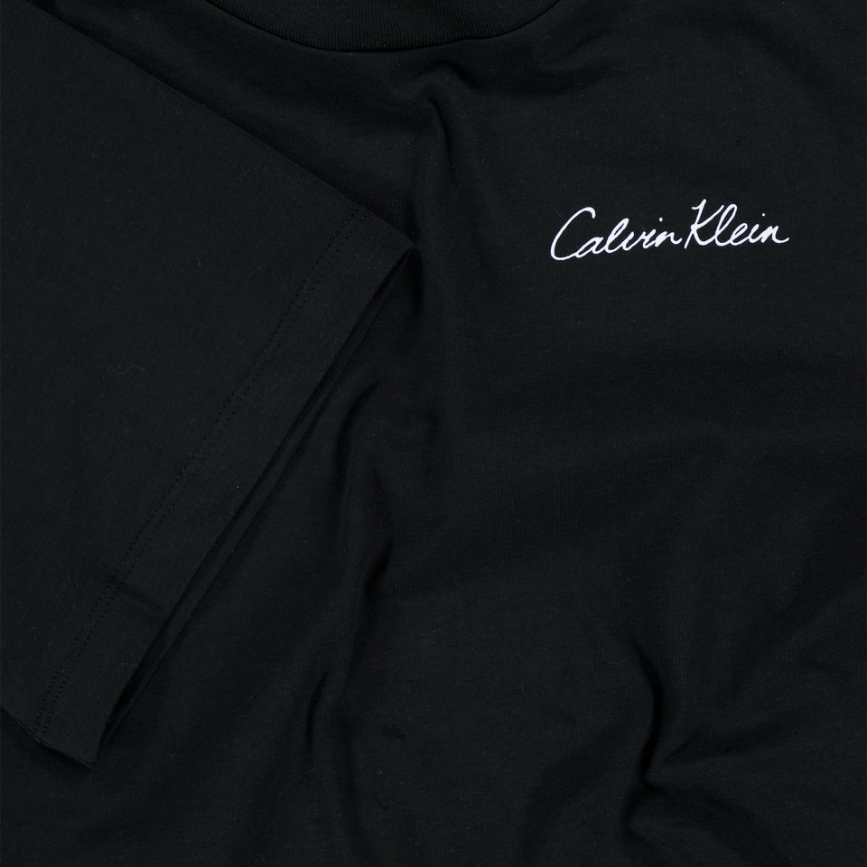 Calvin Klein Kinder Jongens T-Shirt In Zwart