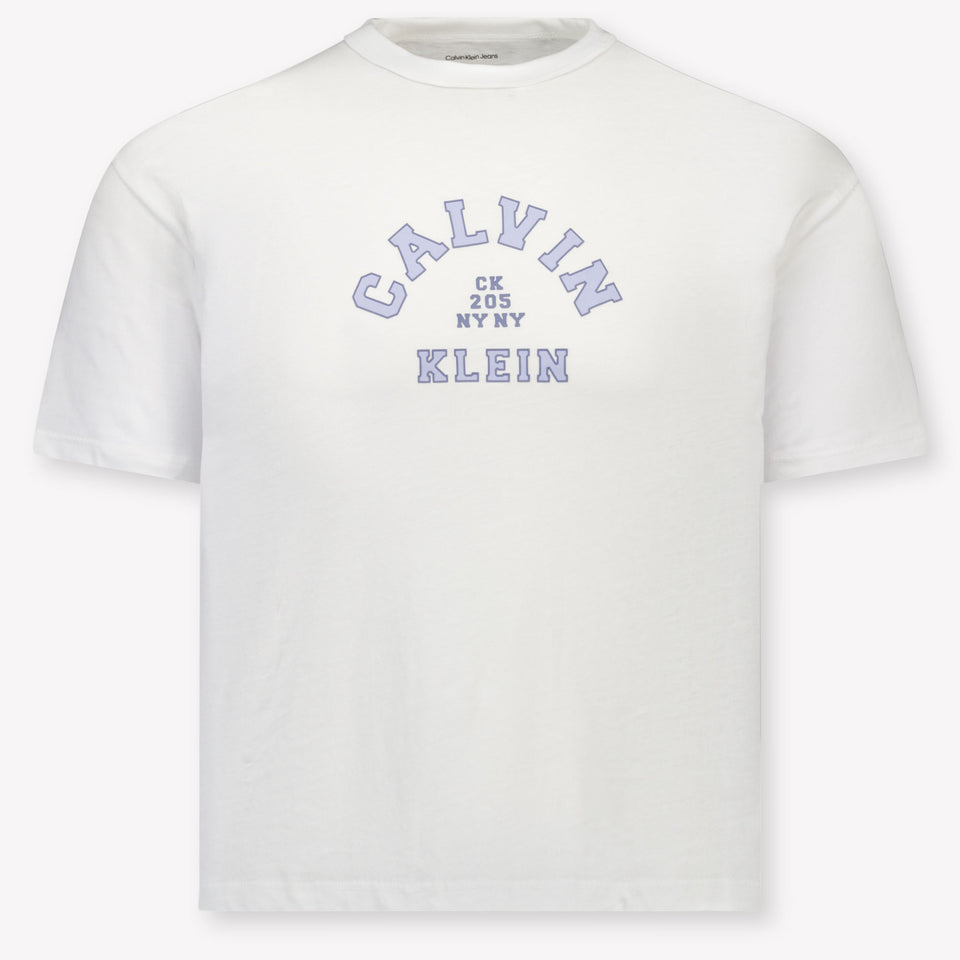 Calvin Klein Kinder Jongens T-Shirt In Wit