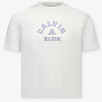 Calvin Klein Kinder Jongens T-Shirt In Wit