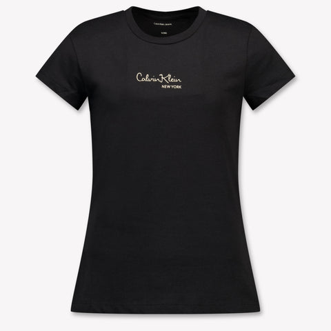 Calvin Klein Kinder Meisjes T-Shirt In Zwart