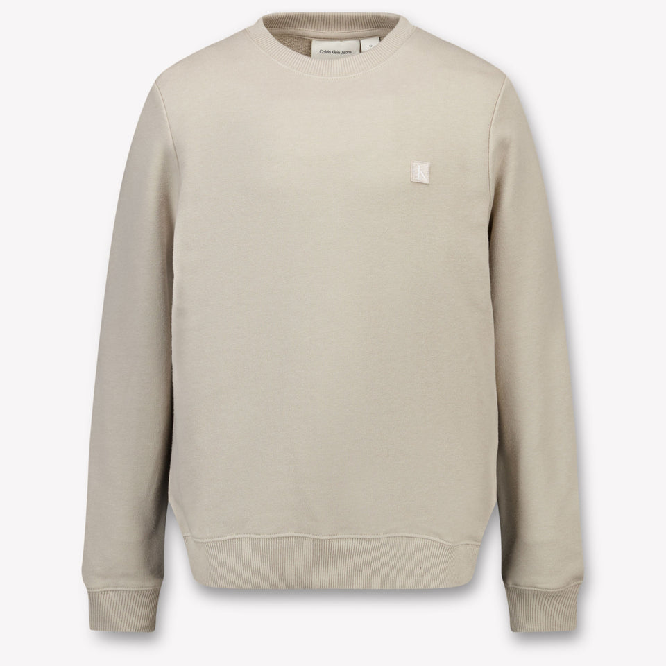 Calvin Klein Kinder Unisex Trui In Licht Beige