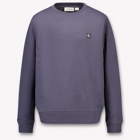 Calvin Klein Kinder Unisex Trui In Donker Grijs