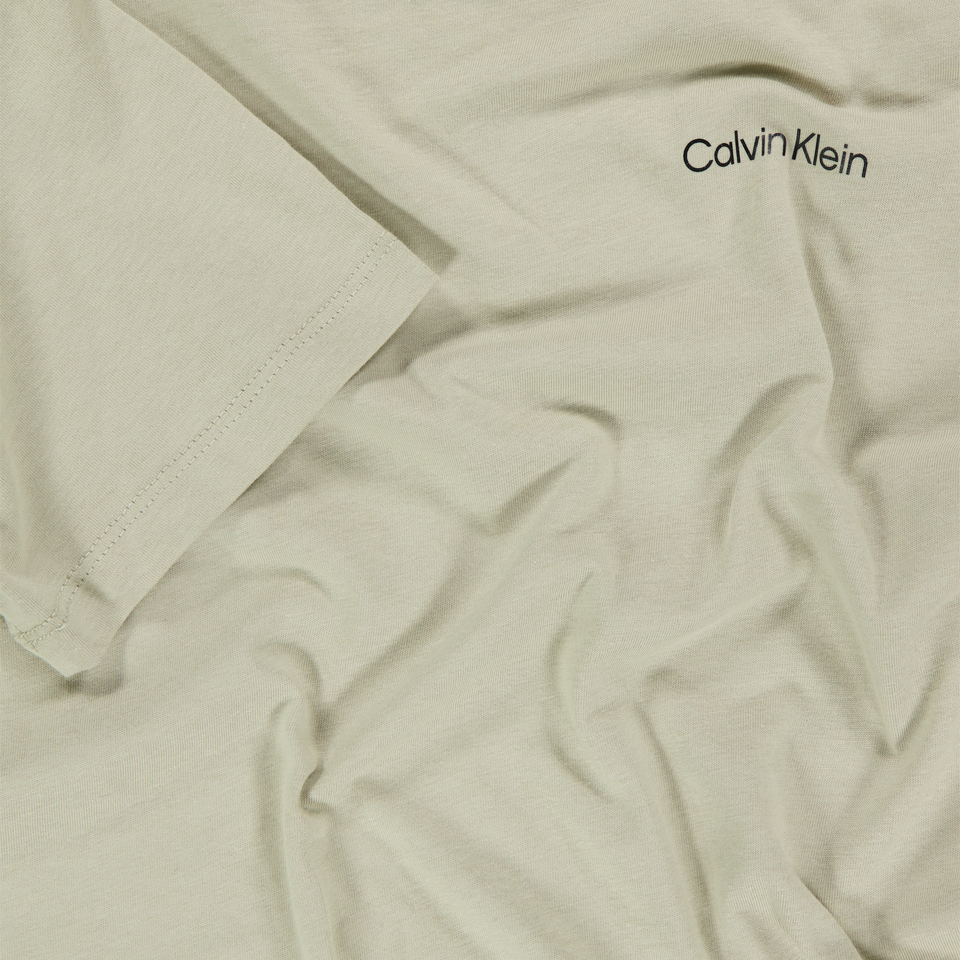 Calvin Klein Kinder Unisex T-Shirt In Licht Beige
