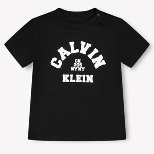 Calvin Klein Baby Unisex T-Shirt In Zwart