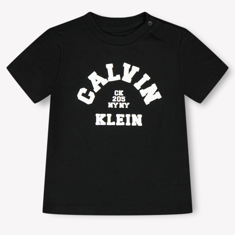 Calvin Klein Baby Unisex T-Shirt In Zwart