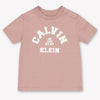 Calvin Klein Baby Unisex T-Shirt In Roze