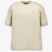 Tommy Hilfiger Kinder Jongens T-Shirt In Beige