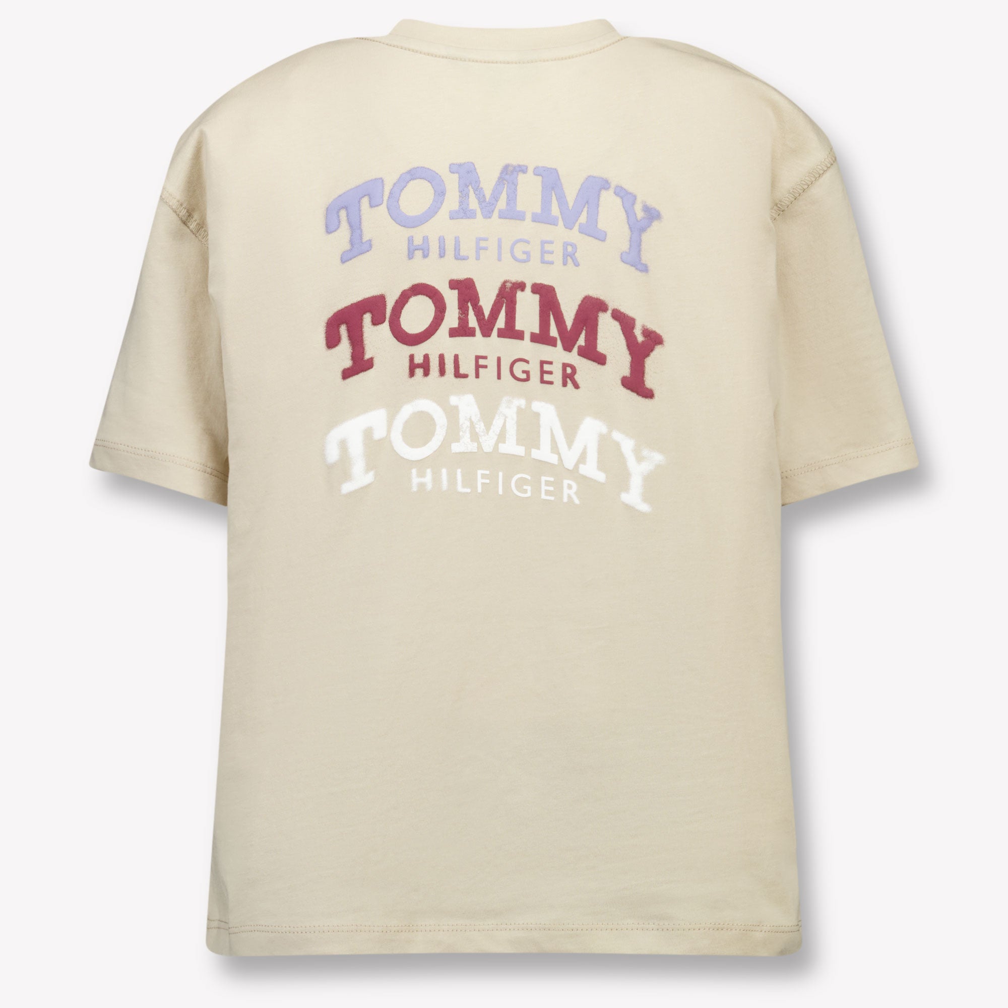 Tommy Hilfiger Kinder Jongens T-Shirt In Beige