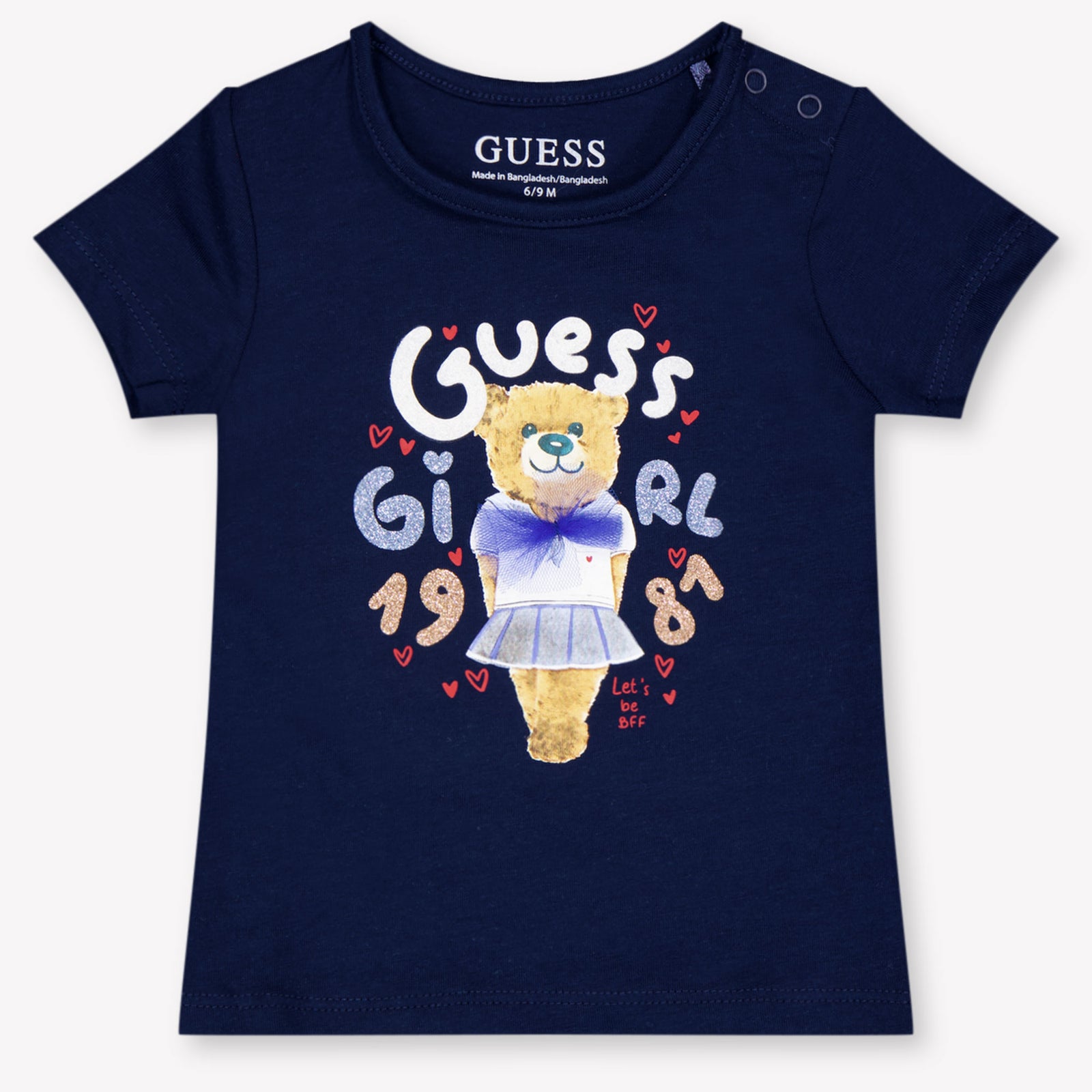 Guess Baby Meisjes T-Shirt In Navy