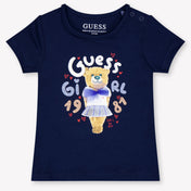 Guess Baby Meisjes T-Shirt In Navy
