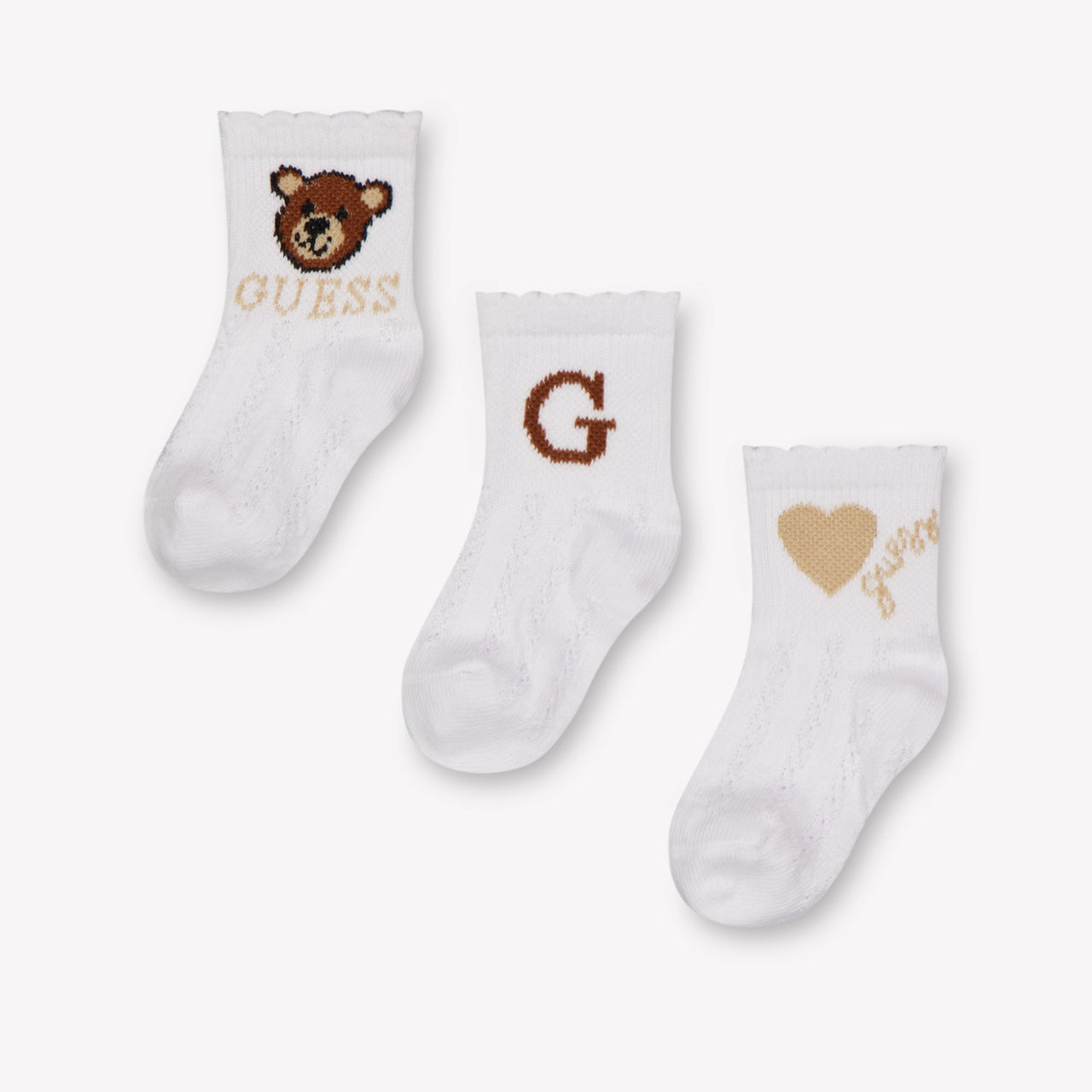 Guess Baby Jongens Sokjes In Wit