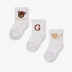 Guess Baby Jongens Sokjes In Wit