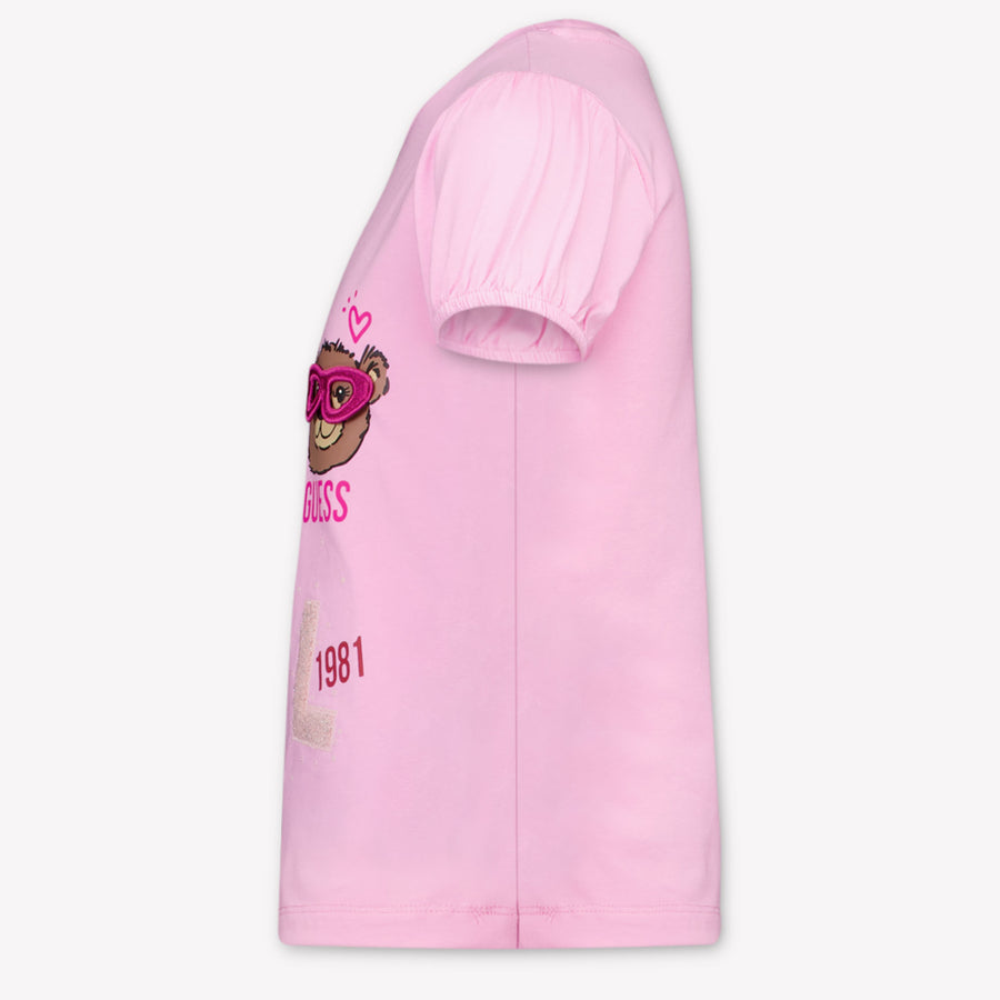 Guess Kinder Meisjes T-Shirt In Roze