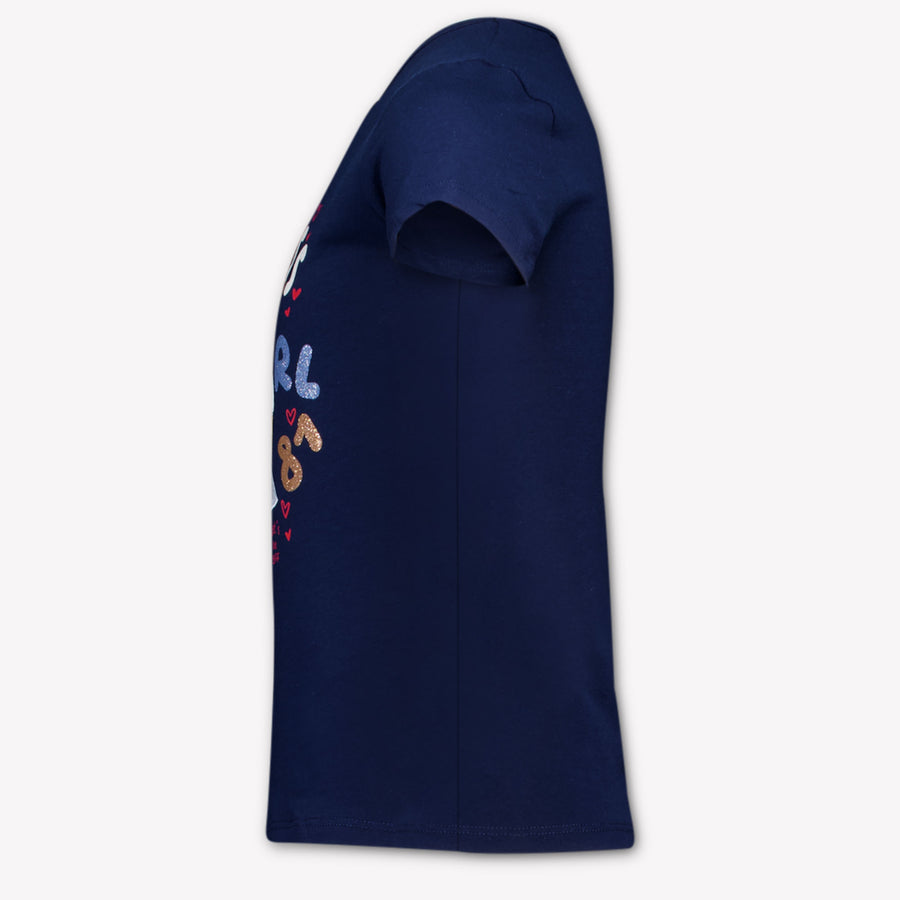 Guess Kinder Meisjes T-Shirt In Navy