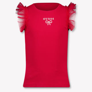 Guess Kinder Meisjes T-Shirt In Rood