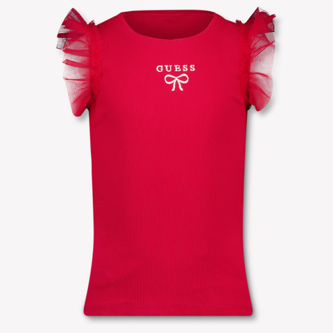 Guess Kinder Meisjes T-Shirt In Rood
