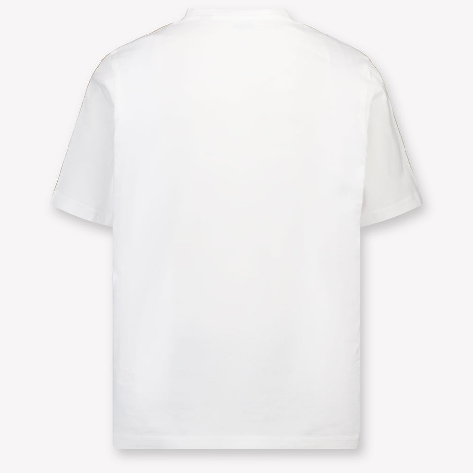 Burberry Cedar Kinder Unisex T-Shirt In Wit