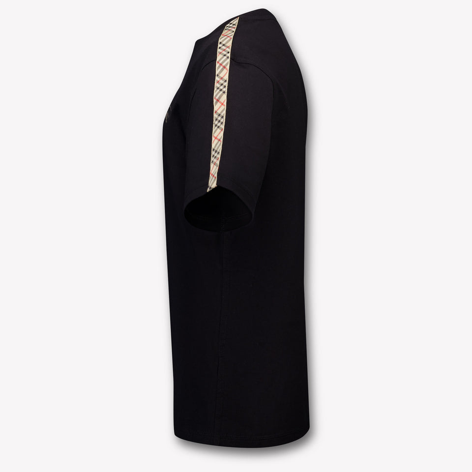 Burberry Cedar Check Kinder Unisex T-Shirt In Zwart