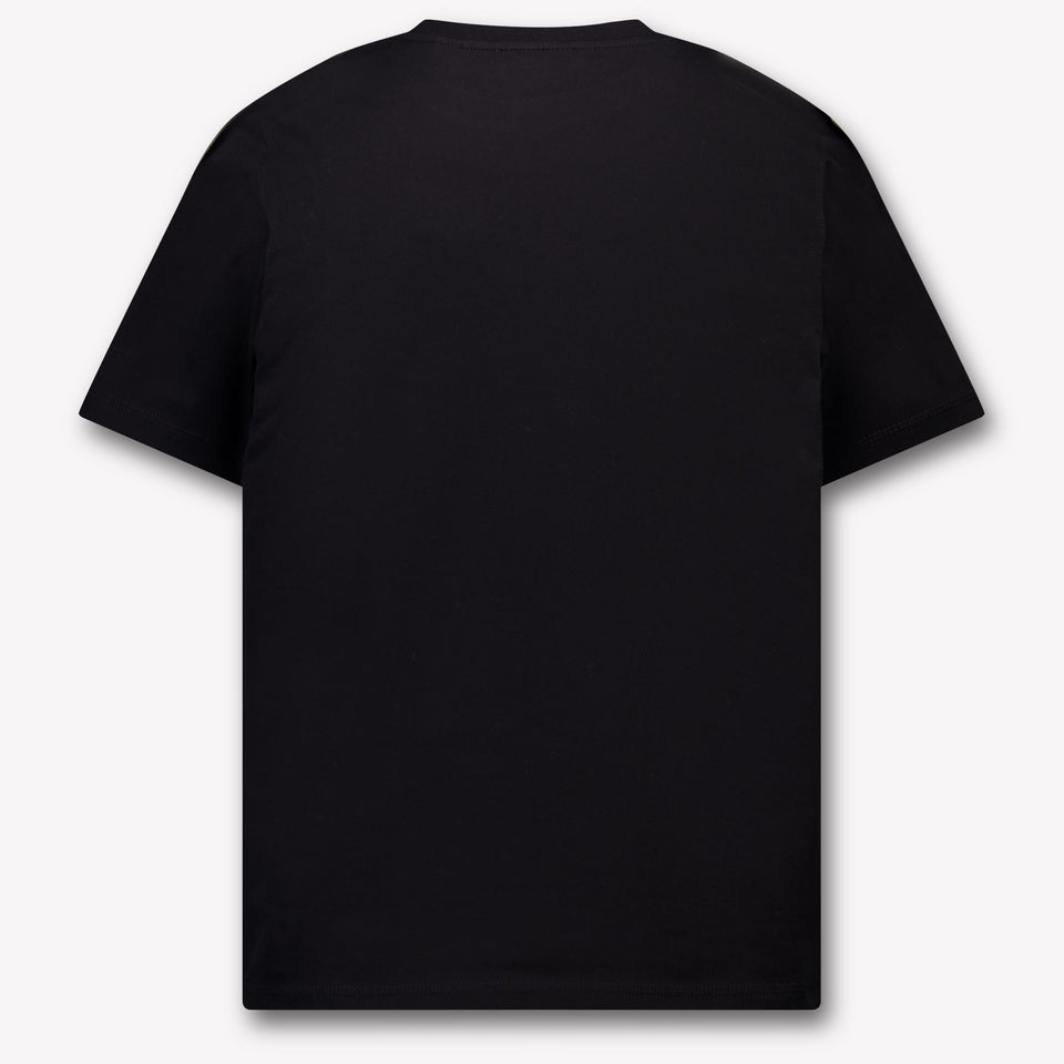 Burberry Cedar Check Kinder Unisex T-Shirt In Zwart