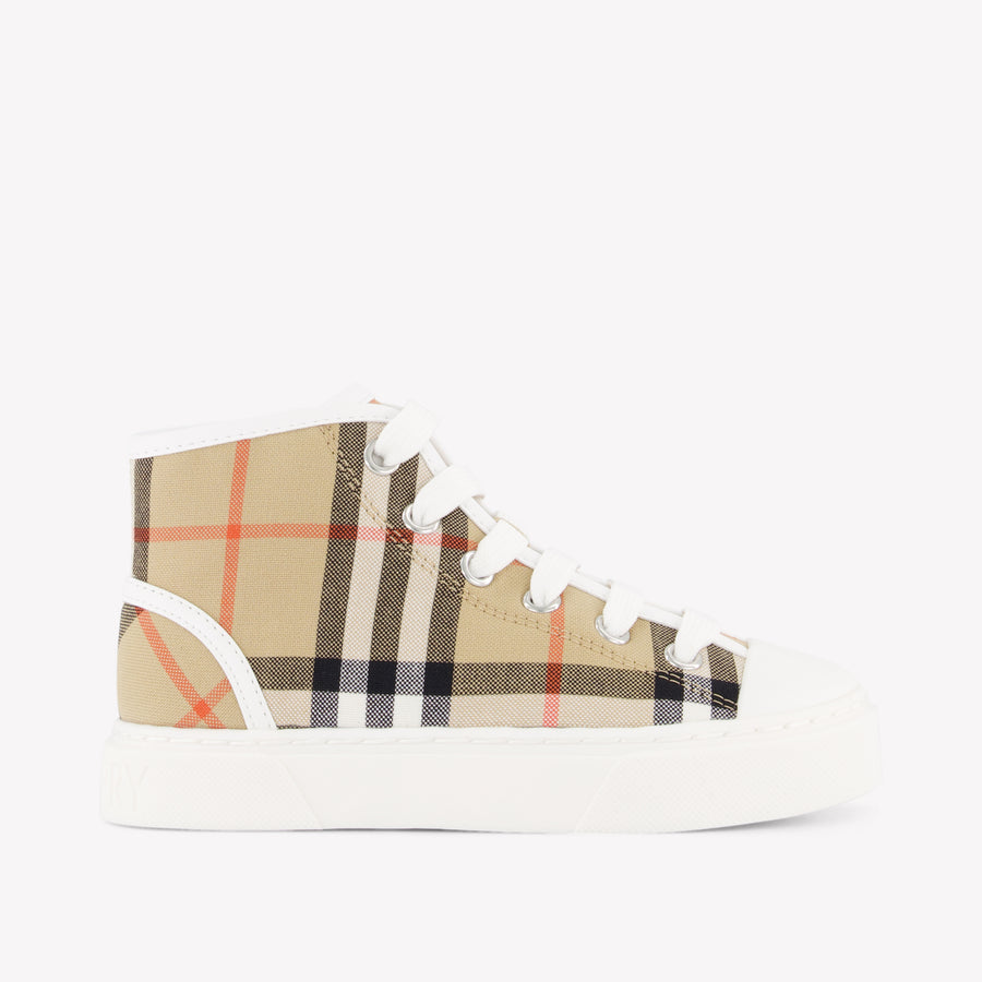 Burberry Teddy Kinder Unisex Sneakers In Beige