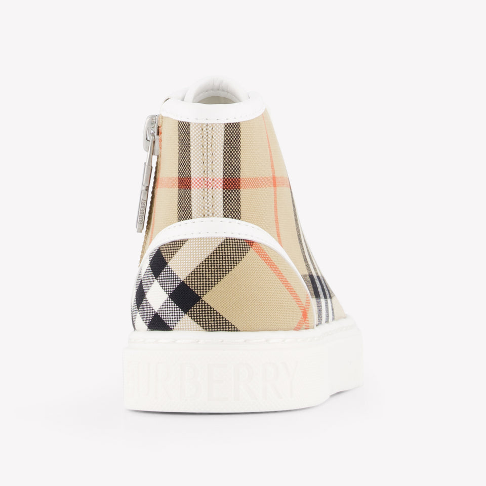 Burberry Teddy Unisex Sneakers In Beige