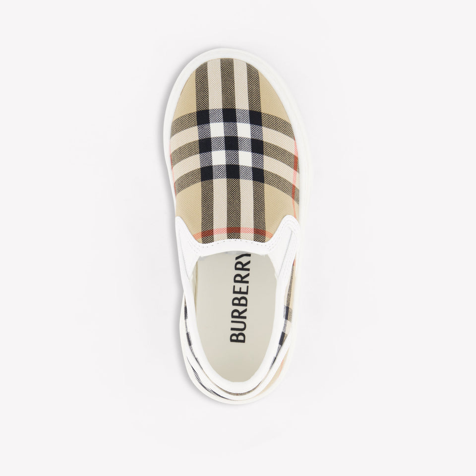 Burberry Kit Unisex Sneakers In Beige