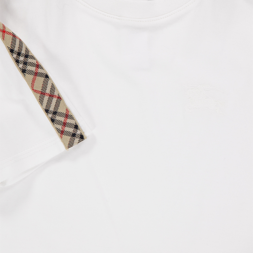 Burberry Cedar Baby Unisex T-Shirt In Wit