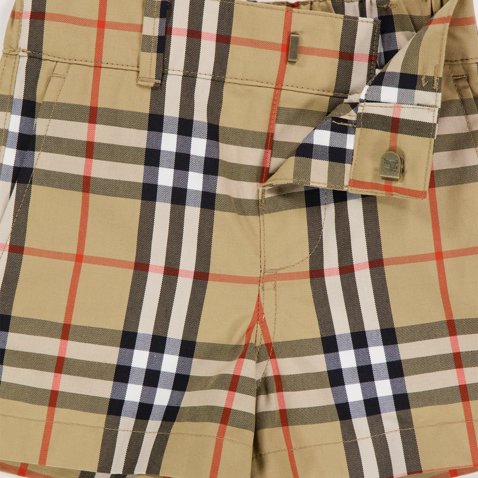 Burberry Oscar Baby Jongens Shorts In Beige