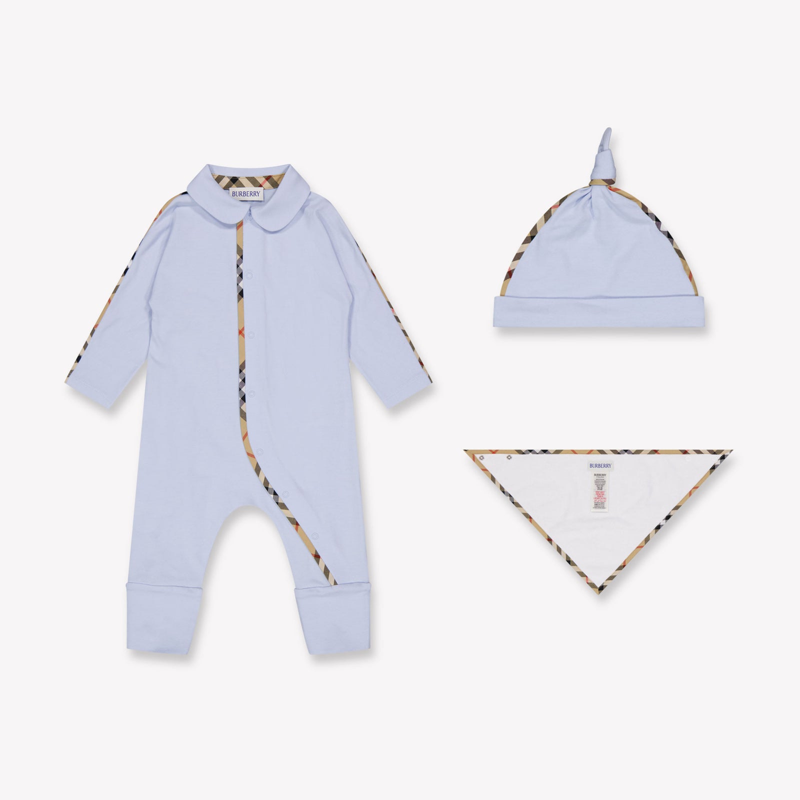 Burberry Hamilton Baby Jongens Boxpakje In Licht Blauw