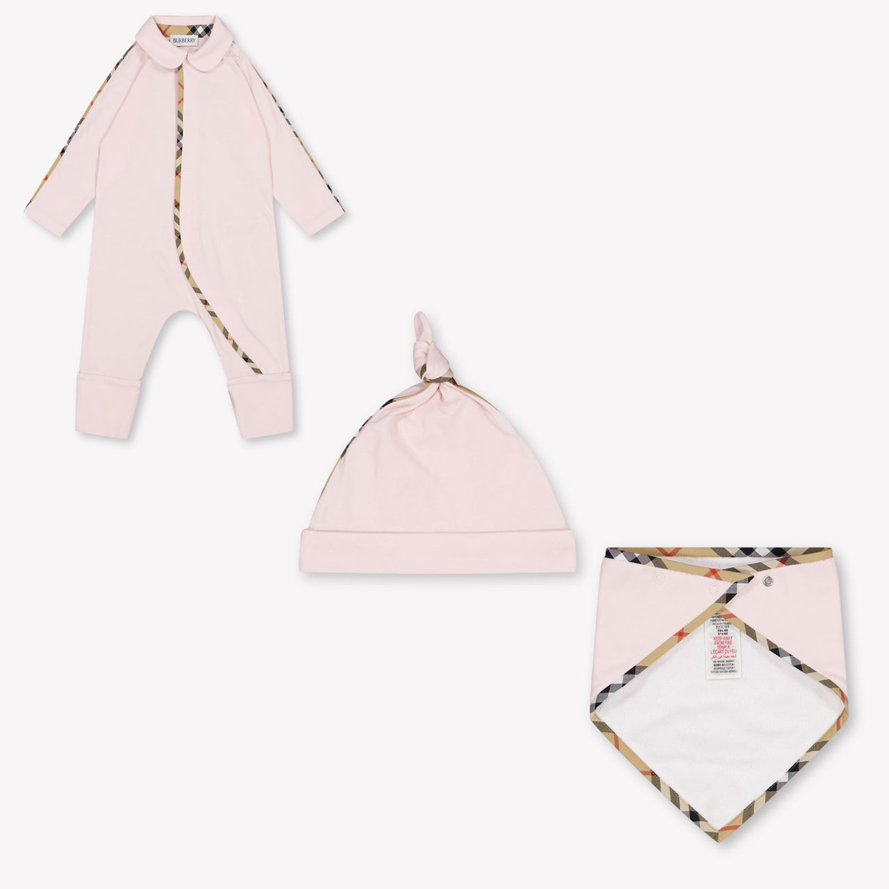 Burberry Hamilton Baby Meisjes Boxpakje In Licht Roze