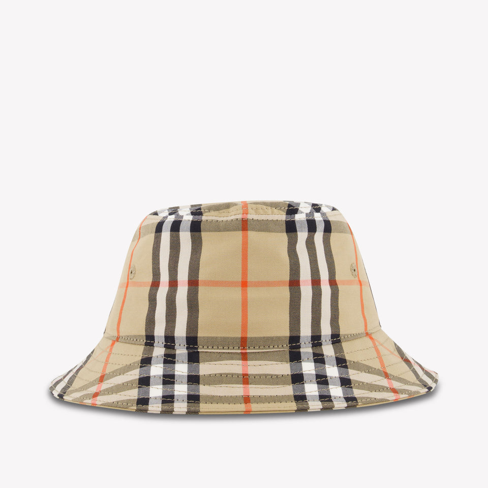 Burberry Bucket Hat Baby Unisex Hoed In Beige