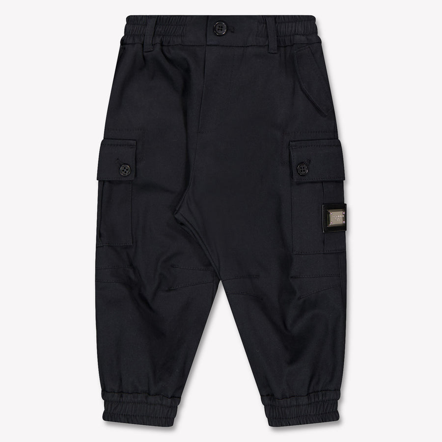 Dolce & Gabbana Baby Jongens Broek In Zwart