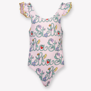 Stella McCartney Kinder Meisjes Zwemkleding In Licht Roze