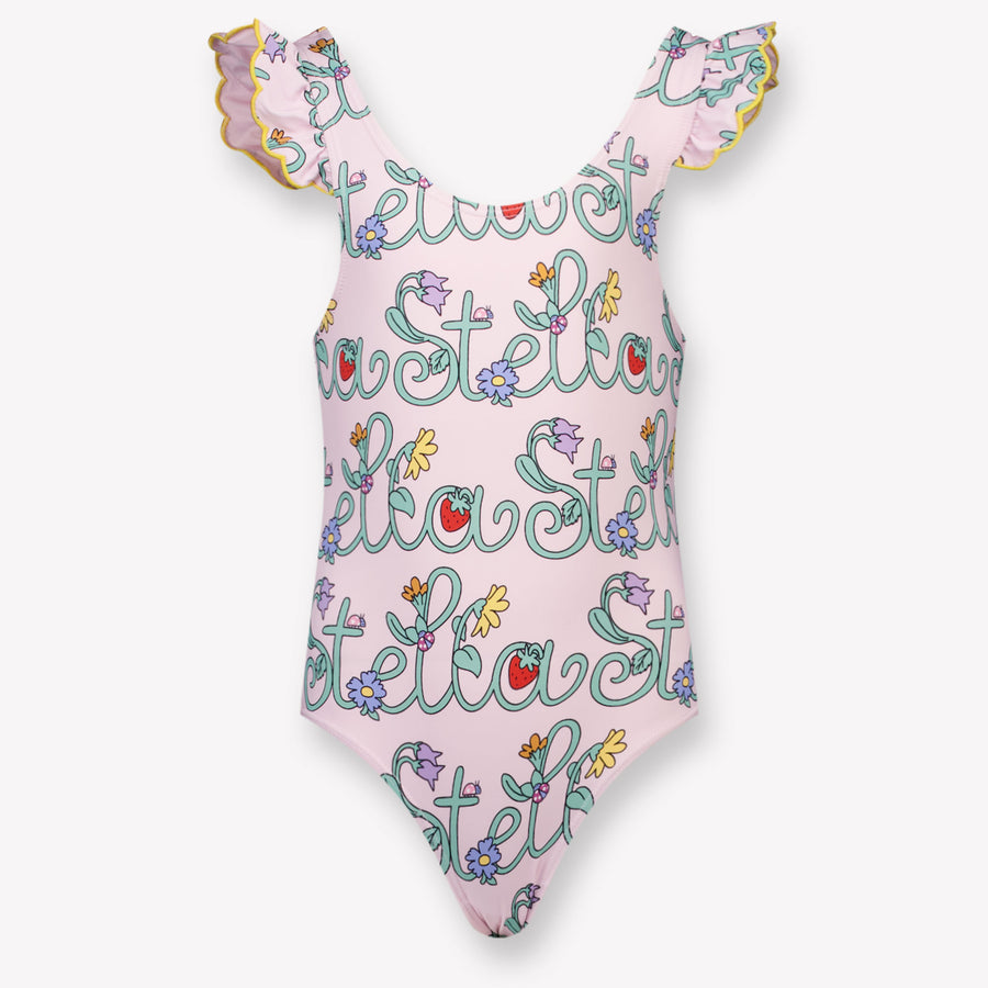 Stella McCartney Kinder Meisjes Zwemkleding In Licht Roze