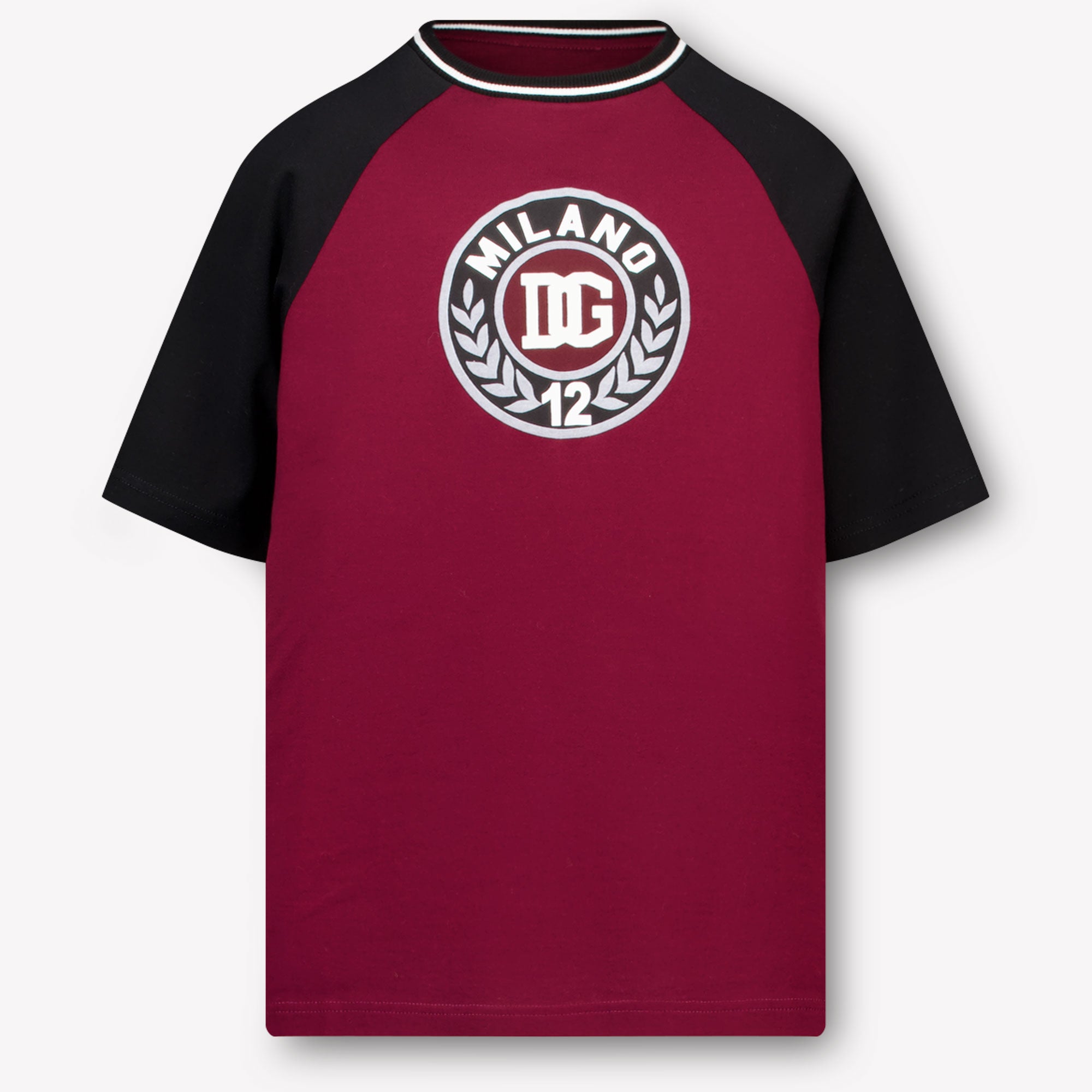 Dolce & Gabbana Kinder Jongens T-Shirt In Bordeaux