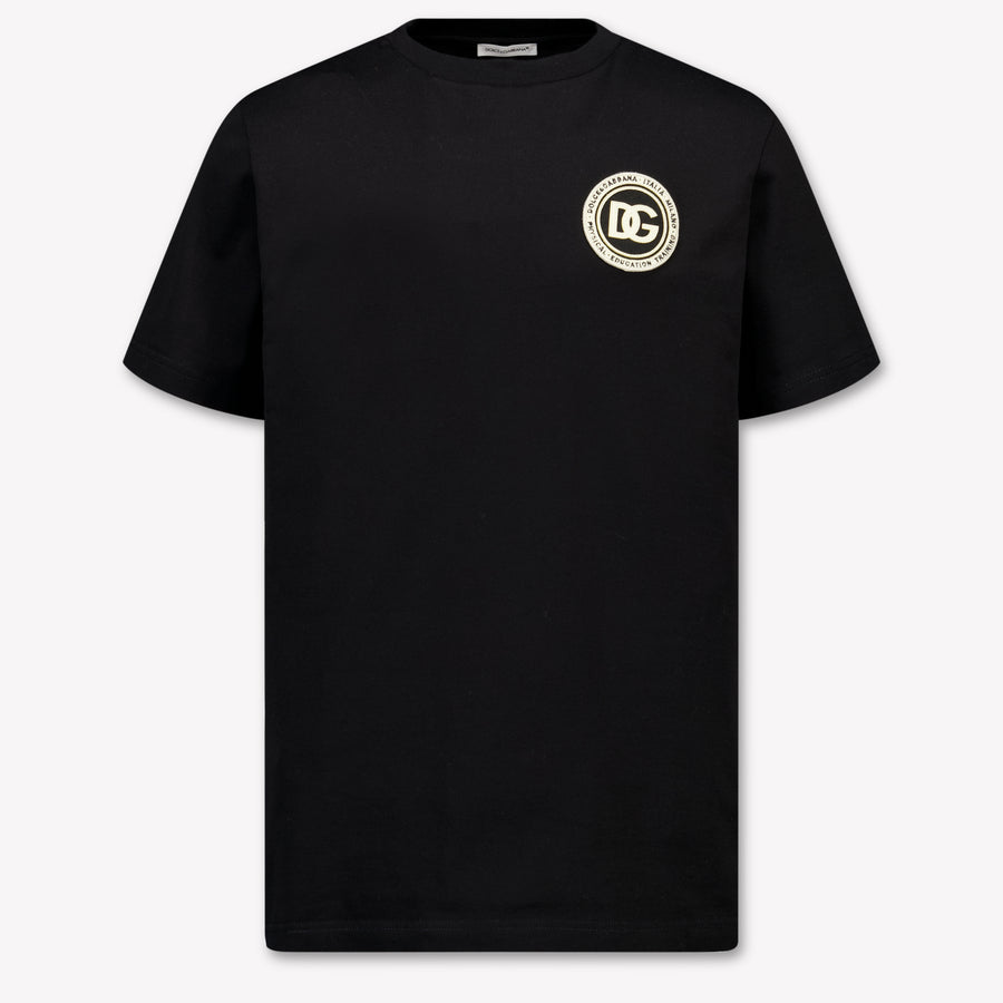 Dolce & Gabbana Kinder Jongens T-Shirt In Zwart