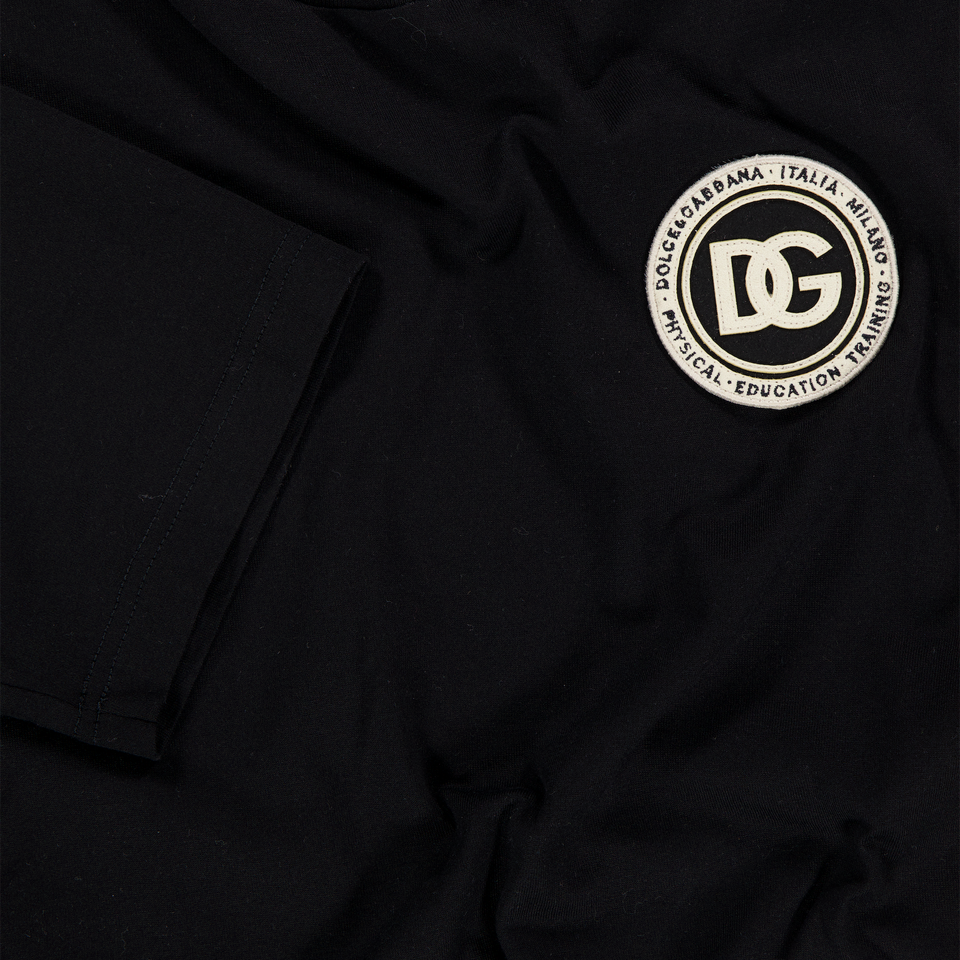 Dolce & Gabbana Kinder Jongens T-Shirt In Zwart