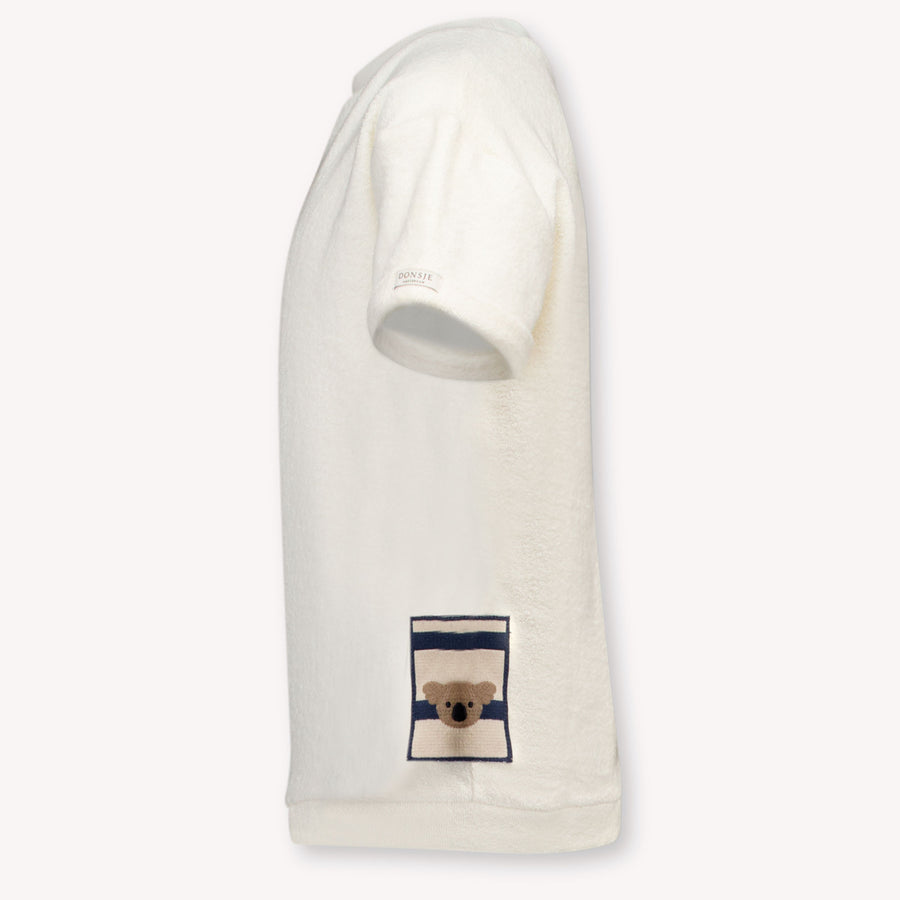 Donsje Amsterdam Thommy Kinder Unisex T-Shirt In Off White