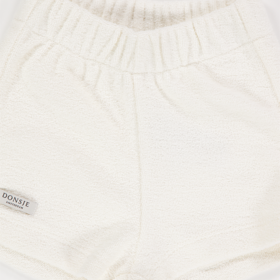 Donsje Amsterdam Baby Jongens Shorts In Off White