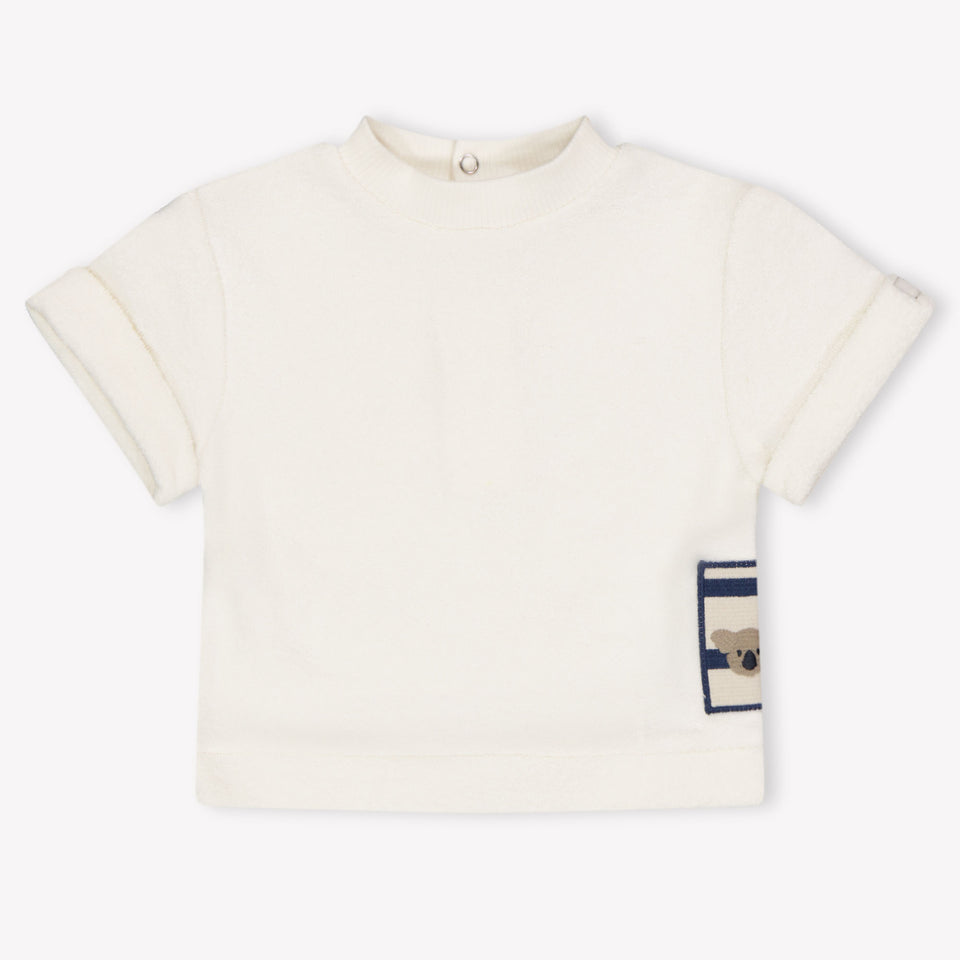 Donsje Amsterdam Baby Jongens T-Shirt In Off White