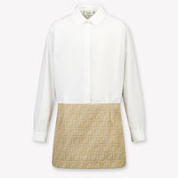 Fendi Kinder Meisjes Jurk In Beige