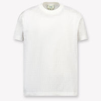 Fendi Kinder Jongens T-Shirt In Wit
